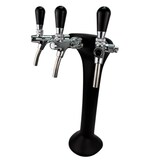 thumbnail of BieTal® Classic Cobra Schanksäule Zapfsäule 3-leitig 7mm schwarz & Schankhähne