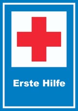 thumbnail of Richtzeichen Erste Hilfe Schild A4 (210x297mm)