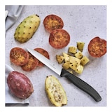 thumbnail of Victorinox Swiss Classic, spelucchino, lama ondulata da 10 cm, manico nero.