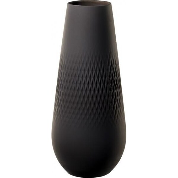 Villeroy & Boch Manufacture Collier noir Vase Carré hoch 11,5x11,5x26cm