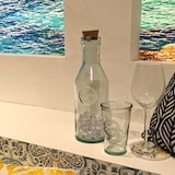 thumbnail of Gläser-Set blau 5tlg. Getränke Karaffe Trinkgläser Wassergläser