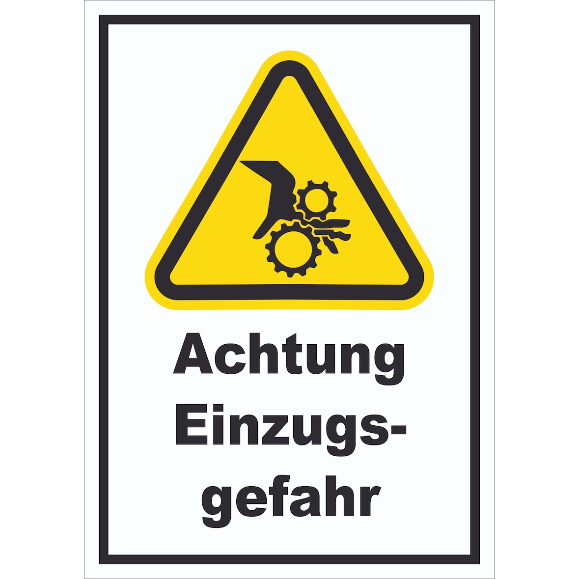 Achtung Einzugsgefahr A4 (210x297mm)