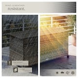 thumbnail of tectake Contenitore portaoggetti Kuusamo, in rattan, con struttura in alluminio e rotelle  Naturale