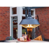 thumbnail of Riscaldatore da terrazza Sunred Indus Bright - Acciaio - Alluminio - Lunghezza 36 cm - Altezza 48,5 cm - sospeso - nero - 2100 Watt
