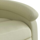 thumbnail of vidaXL Massagesessel mit Aufstehhilfe Creme Echtleder