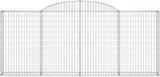 thumbnail of vidaXL Gabionen mit Hochbogen 17 Stk 300x30x120/140cm Verzinktes Eisen