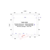 thumbnail of Chefgastro Kühl- und Frierzelle - 120mm BxTxH 2400x2100x2200mm