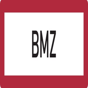 Feuerwehrschild, BMZ (Brandmeldezentrale) - DIN 4066 - 297x105x0.45 mm Aluminium geprägt