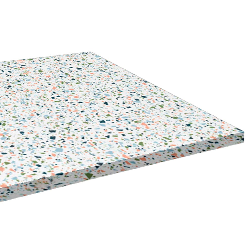 Restootab - Tafelblad 110x70 decor terrazzo spectra