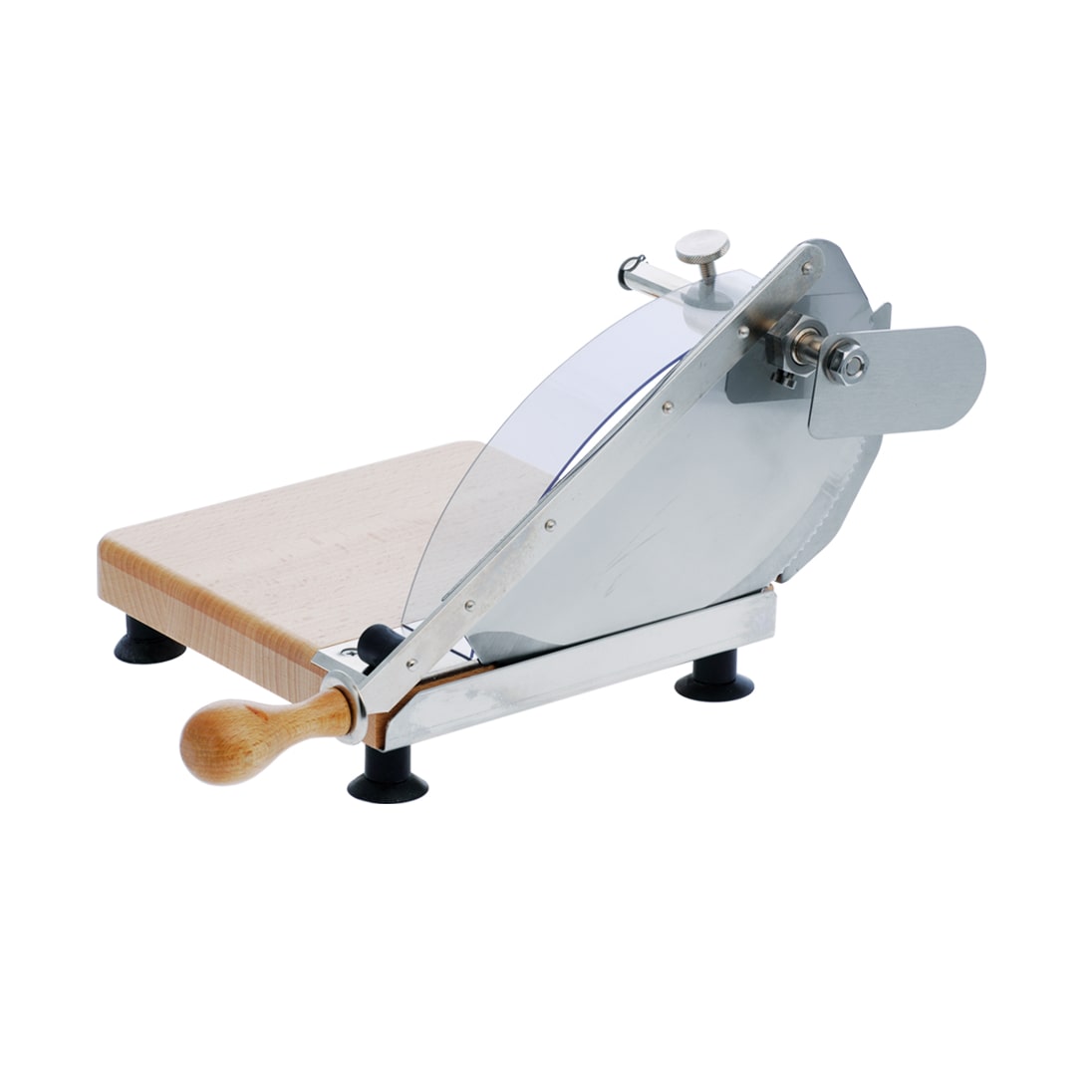 Louis Tellier - Cortador de pan hoja redonda - Base de madera  - 703SF1