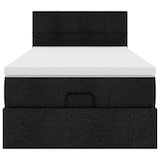 thumbnail of vidaXL Ottoman-Bett mit Matratze Schwarz 100x200 cm Stoff