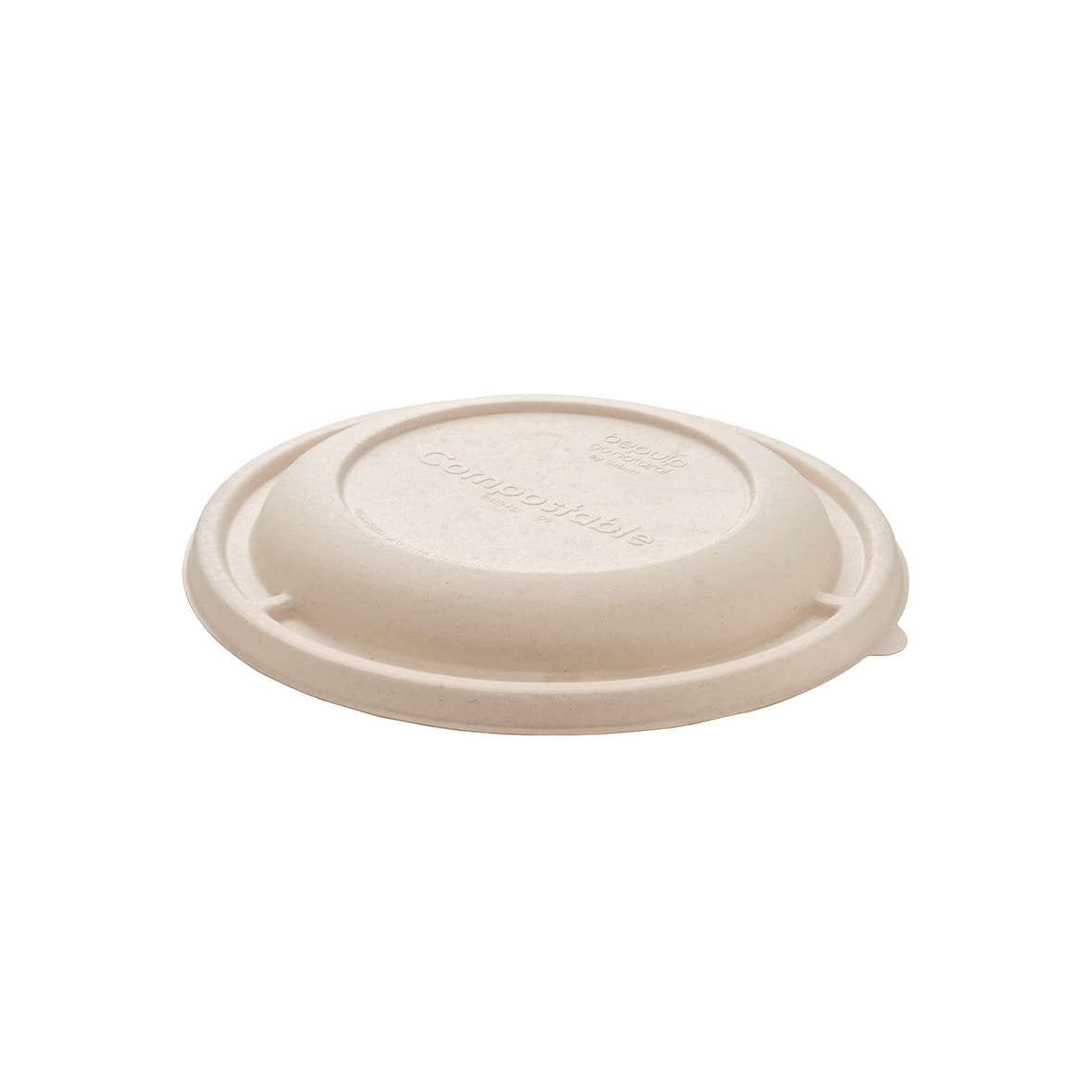 300x Deckel "BePulp", natur, rund, 210mm