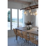 thumbnail of Dekorativer Tafelaufsatz Ciclamino Ø38 cm aus Eisen, Salbeigrün und Weiß, modernes Blumendesign für Tisch oder Wohnzimmer, hergestellt in Italien