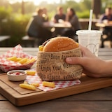 thumbnail of 5 kg Einschlagpapier, fettdichtes Papier 30x40cm braun Enjoy ca 1200 Stück