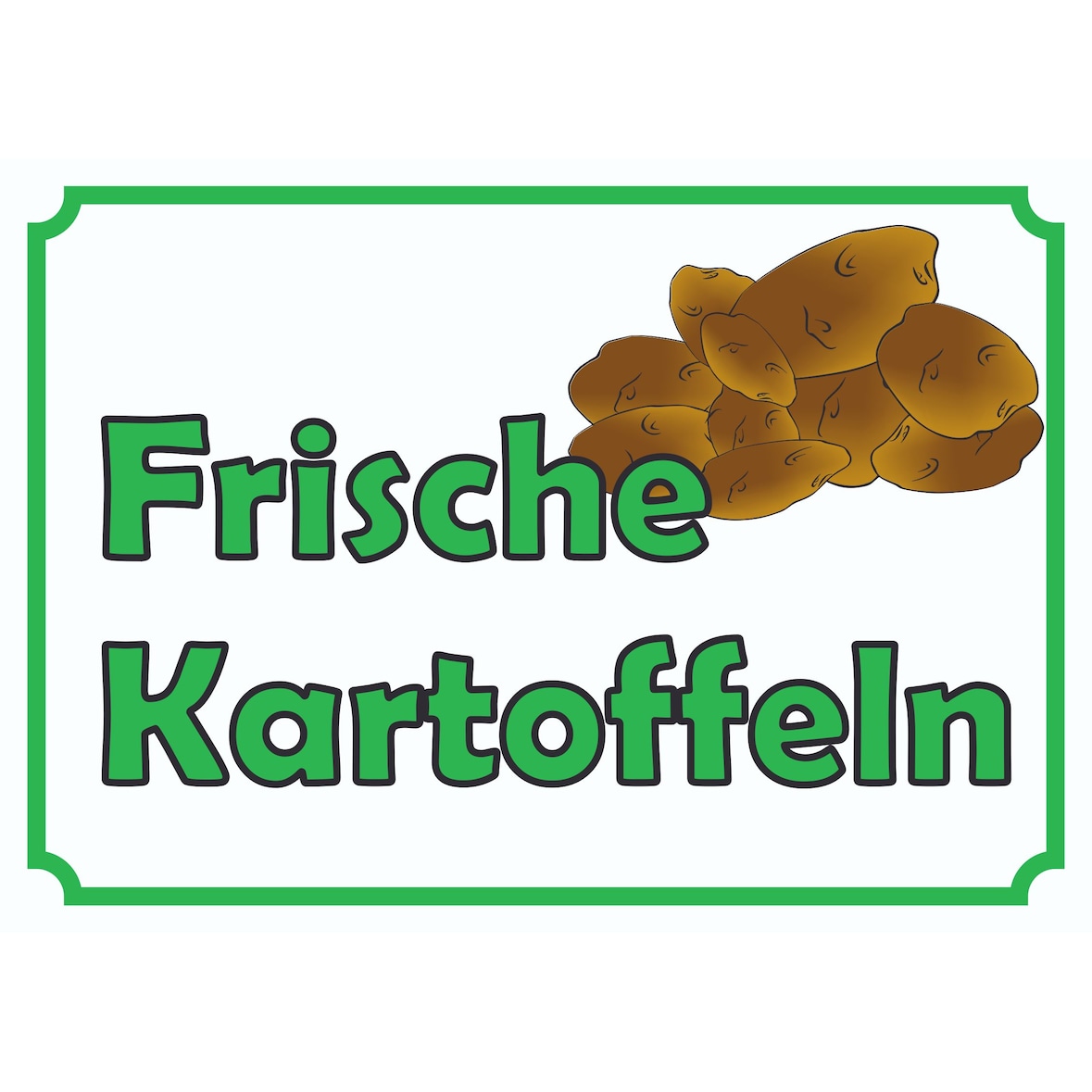 Verkaufsschild Schild Kartoffeln A5 (148x210mm)