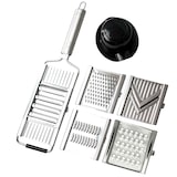 thumbnail of Gigant 4-fach Gemüsehobel mit Julienne-, Reibe-, V-, Röstieinsatz Der Multihobel und die Gemüsereibe für fast Alles