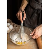 thumbnail of METRO PROFESSIONAL Fouet, acier inoxydable 18/8, 26.5 cm, 8 fils, manche plastique, argent/noir