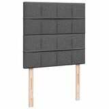 thumbnail of vidaXL Ottoman-Bett mit Matratze & LEDs Dunkelgrau 100x200 cm Stoff