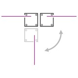 thumbnail of Toldo lateral retráctil rojo 140x600 cm