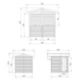 thumbnail of Quiosco de madera M149Z – 205 x 199 cm – 4 m²