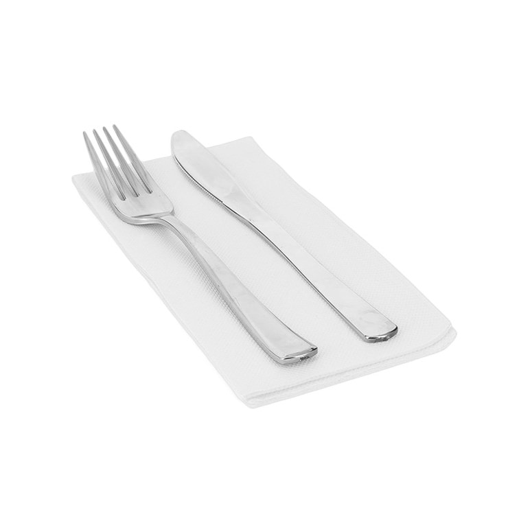 MONOUSO - Papieren servet dubbel punt wit 40x40cm 1/8 (1.200 stuks)