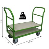 thumbnail of Profi Etagenwagen 250 kg 2 Etagen höhenverstellbar Plattformwagen