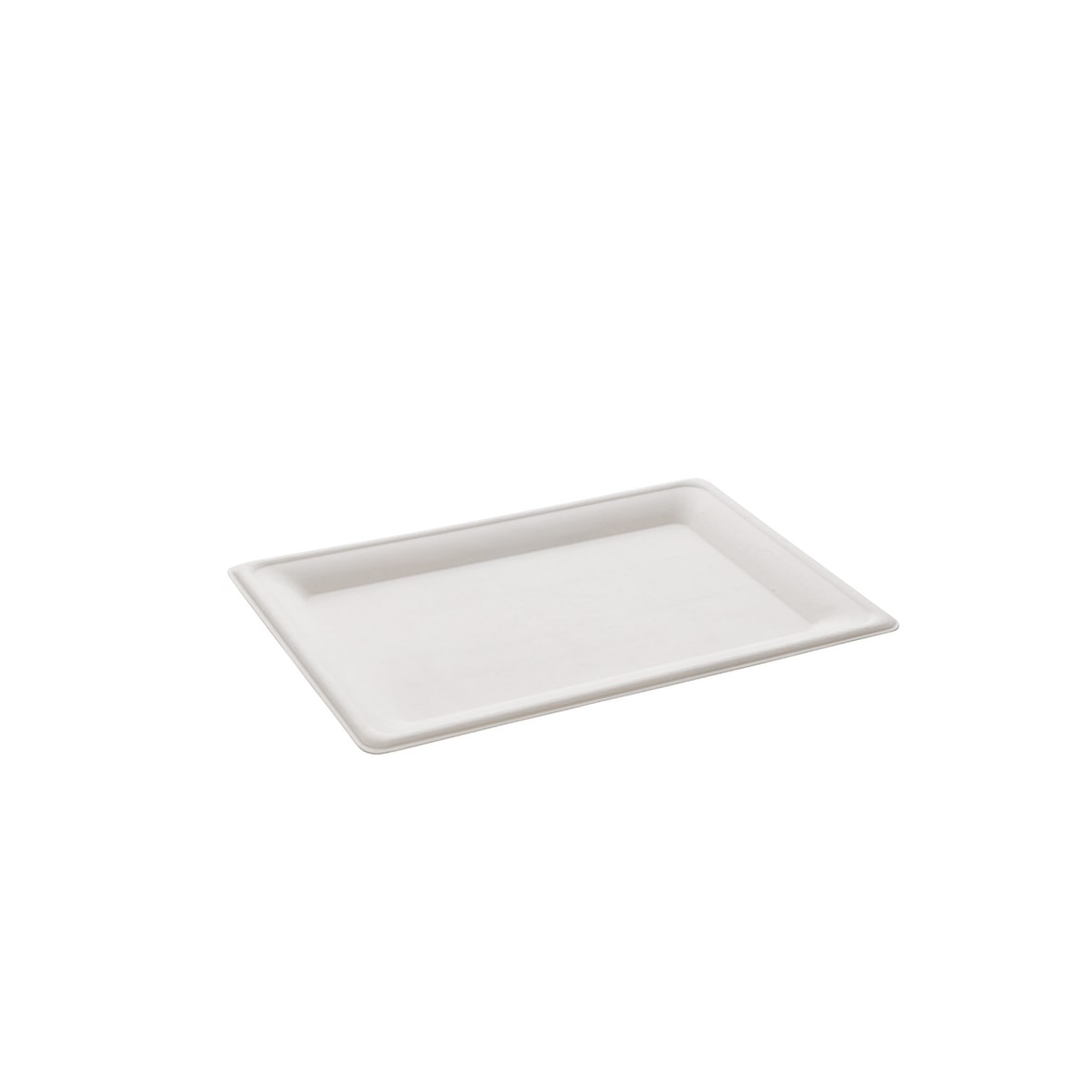 METRO Professional Teller, Bagasse, rechteckig, 20 x 28 cm, weiß, 40 Stück