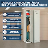 thumbnail of SimonRack Armadietto Spogliatoio in Metallo a 1 Porta, 1800x400x500, Grigio/Blu - Simonlocker