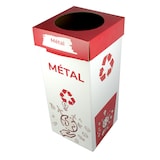 thumbnail of Conteneur Tri Selectif - Carton Ondulé - 100L -  Rouge