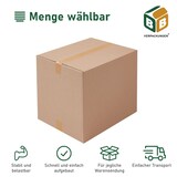 thumbnail of 60 x Faltkartons (430 x 310 x 300/200 mm) stabil 2-wellig Versandkarton Päckchen DHL Hermes Schachtel Box Paket braun BB-Verpackungen