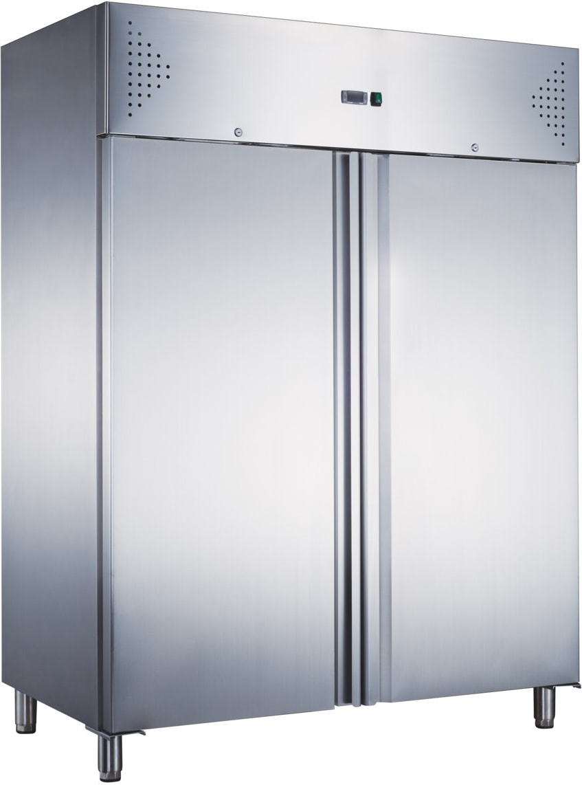 Klasse A gekühlt Edelstahl 2 Türen 1400 Liter Kühlmöbel, belüftet -2 +8 °C tropentauglich niedriger Energieverbrauch
