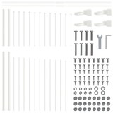 thumbnail of vidaXL Tuinhek Wit 170 x 165 cm Gepoedercoat staal
