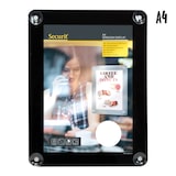 thumbnail of Securit® Porte-affiche A4 pour vitrine - Noir - Avec 4 ventouses - Double-face