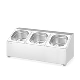 thumbnail of HENDI Gastronormbak houder, 3 compartimenten, 512x245x(H)215mm