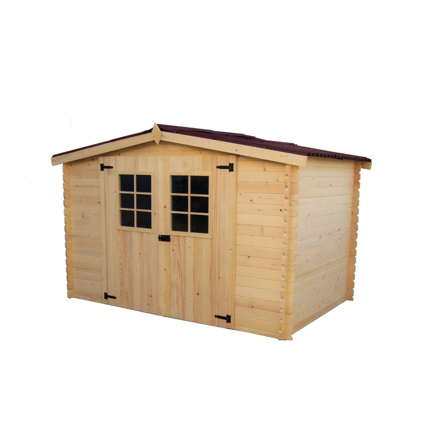 HABRITA abri madriers massifs 4.59 m² bois naturel al3019.02n