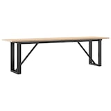 thumbnail of vidaXL Couchtisch O-Gestell 160x40x45 cm Massivholz Kiefer & Stahl