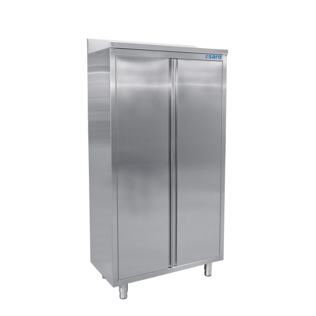 Saro Edelstahlhochschrank Mit 3 Böden, Schräges Dach, 600Mm