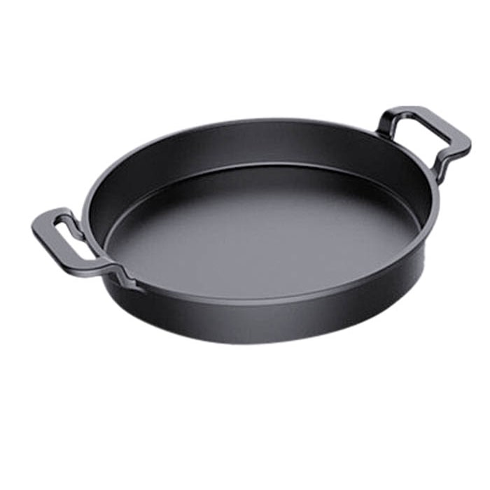 Tarrington House Grillpan, gietijzer, Ø 30 x 5 cm, met handgrepen, zwart
