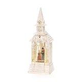 thumbnail of Konstsmide LED Wasserlaterne, "Kirche", weiß, wassergefüllt, 5h Timer, 1 warm weiße Diode, batteriebetrieben, Innen - 4366-200