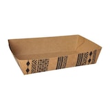 thumbnail of 400 Snacktrays, Pappe 4 cm x 11 cm x 16 cm braun "Maori" extra groß