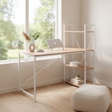 thumbnail of Mesa para computador / Secretária Easy Up3 incl. estante branco/carvalho hjh LIVING