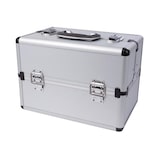 thumbnail of Werkzeugkoffer, ausklappbar, Tragegurt, verstellbare Facheinteilung, Schlüsselschloss, 2 Schlüssel, Aluminium, Grau, 360 x 220 x 250 mm