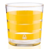 thumbnail of Benetton - Set mit 4 Wassergläsern, 0,345 l, mehrfarbig gestreiftes Glas
