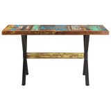 thumbnail of Mesa de comedor de madera maciza reciclada 140x70x76 cm
