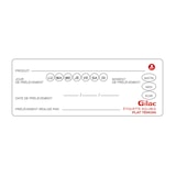 thumbnail of GILAC Étiquettes de traçabilité alimentaire hydrosolubles - boite de 220 - Blanc G902001