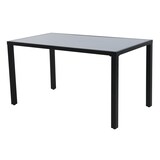 thumbnail of Möbilia Garten-Essgruppe | 1 Tisch, 6 Stühle | Stahl schwarz, Glas und Olefin in grau | 28020041 | Serie GARTEN