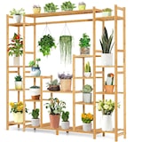 thumbnail of Estantería de bambú COSTWAY, estantería de pie con 9 niveles, separador de ambientes, estantería para flores con marco colgante
