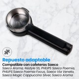 thumbnail of Anakel Home Repuesto Portafiltro Cafetera HD8323 Compatible con Saeco, Incluye Filtro, Compatible con Modelos Clásicos, Medidas 18,5 x 6,7 cm