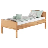 thumbnail of Seniorenbett extra hoch Buchebett natur massiv 90x200 Einzelbett Futonbett Rollrost 60.70-09FL