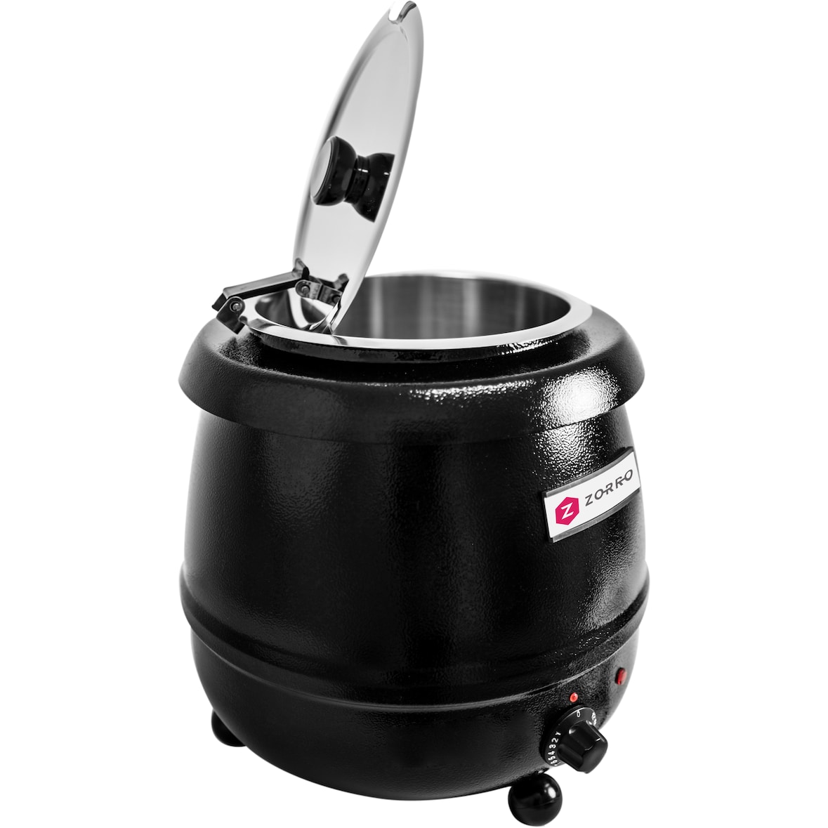 ZORRO Soepketel ZTK 10 | 10 Liter | Zwart / RVS – Perfect voor horeca & catering!